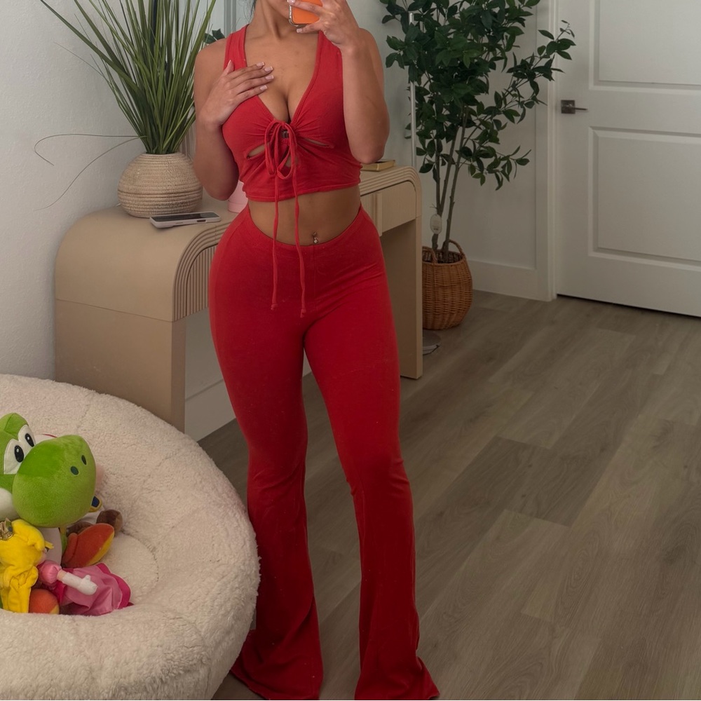 Fashion Nova Red 2 piece seg